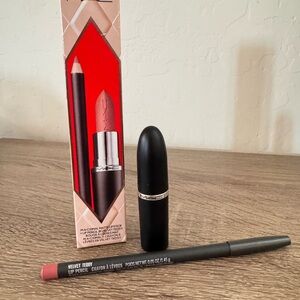 MAC Cosmetics Velvet Teddy Lipstick and Lip Pencil Set